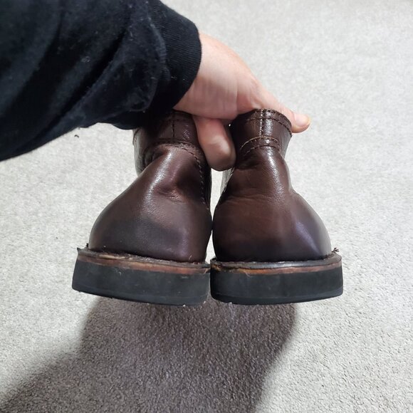 JOHN VARVATOS Star USA Hipster Chukka Boots Leather Lace Up Brown Men's 10.5 - Picture 7 of 15